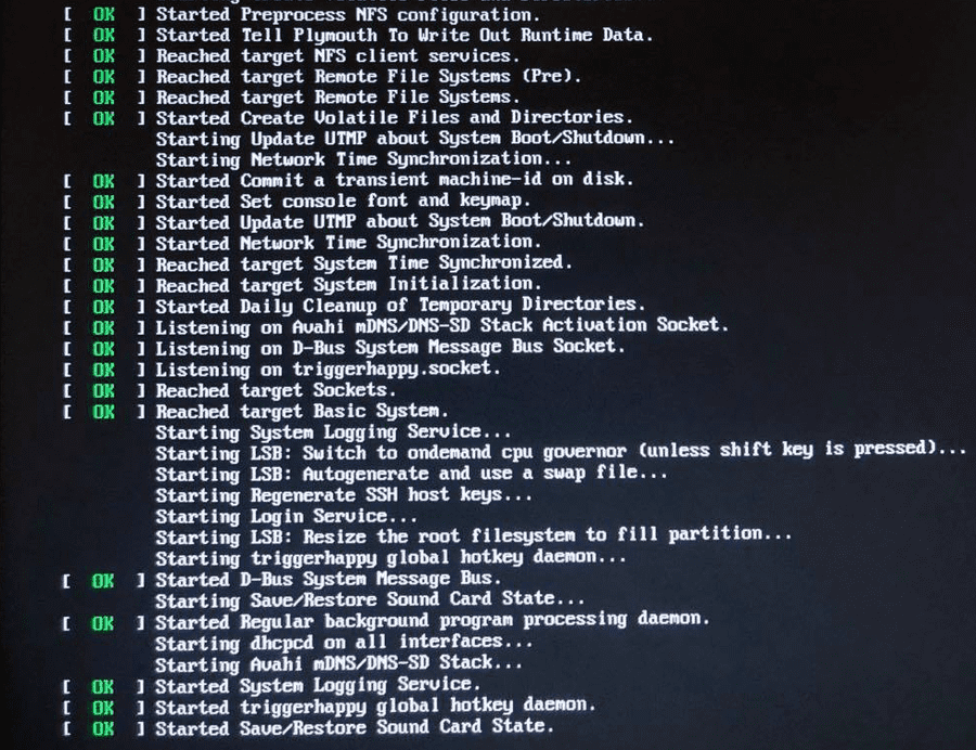 Pi Boot Sequence